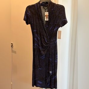 NWT Karen Kane blue black dress